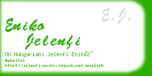 eniko jelenfi business card